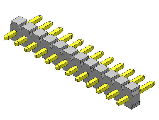 Solo TIPO 1 *2 PIN To 1*24PIN H=3.18MM de la inmersión de la fila de Pin Header Connector 3.96m m