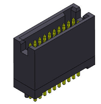 Tipo recto 300V AC/DC de la inmersión de la fila dual del jefe de la caja de 1.0AMP 1.27m m
