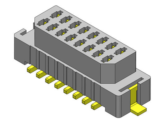 06-30 tablero del Pin SMT para subir a la echada 1.00m m UL94V0 LCP del conector