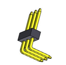 TIPO 1 de ángulo recto *2 PIN To 1*40PIN H=1.0mm de la sola fila de Pin Header Connector 1.0m m