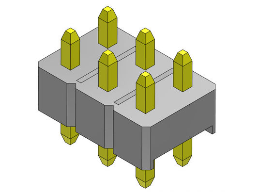 TIPO dual de la INMERSIÓN de la fila de Pin Header Connector 2.54m m - 2 *2 PIN To 2*40PIN H=2.54MM