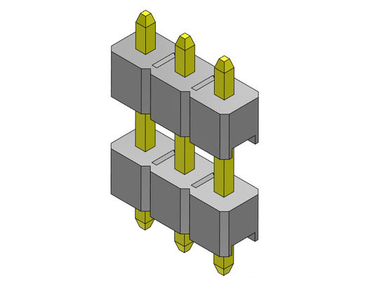TIPO 1 recto *2 PIN To 1*40PIN de la fila dual de Pin Header Connector 2.54m m