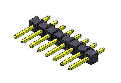 Solo TIPO 1 *2 PIN To 1*40PIN H=2.54MM de la INMERSIÓN de la fila de Pin Header Connector 2.54m m