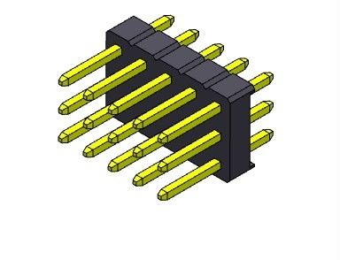 TIPO triple 3*2 PIN To 3*40PIN H=2.54MM de la INMERSIÓN de la fila de Pin Header Connector 2.54m m