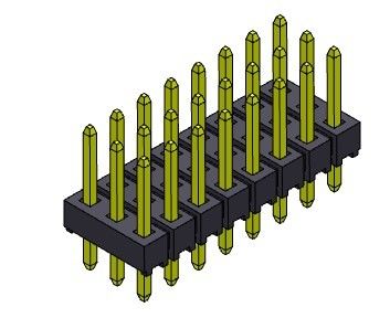TIPO triple 3*2 PIN To 3*40PIN H=2.54MM de la INMERSIÓN de la fila de Pin Header Connector 2.54m m