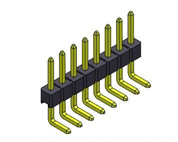 TIPO 1 YA MONTADO *2 PIN To 1*40PIN H=2.54MM de la sola fila de Pin Header Connector 2.54m m