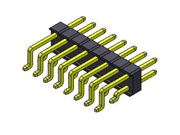 Solo TIPO de SMT de la fila de Pin Header Connector 2.54m m - 2 *2 PIN To 2*40PIN H=2.54MM