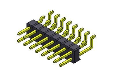 Solo TIPO de SMT de la fila de Pin Header Connector 2.54m m - 2 *2 PIN To 2*40PIN H=2.54MM
