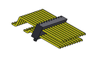 Solo TIPO de SMT de la fila de Pin Header Connector 2.00m m - 2 *2 PIN To 2*40PIN H=2.00MM