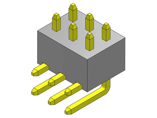 TIPO YA MONTADO de la sola fila de Pin Header Connector 2.54m m - 2 *2 PIN To 2*40PIN H=4.30MM