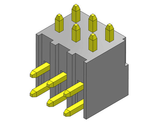 TIPO YA MONTADO Pin Header Connector 2*2 PIN To 2*40PIN H=7.40MM de la sola fila de 2.54m m