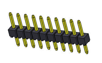 Solo TIPO 1 *2 PIN To 1*40PIN H=2.00MM de la inmersión de la fila de Pin Header Connector 2.00m m