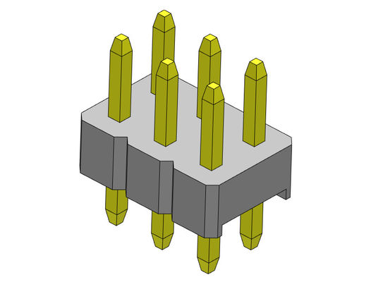 TIPO dual de la inmersión de la fila de Pin Header Connector 2.00m m - 2 *2 PIN To 2*40PIN H=2.00MM
