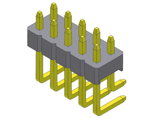 TIPO de ángulo recto de la fila dual de Pin Header Connector 2.00m m - 2 *2 PIN To 2*40PIN H=2.00MM