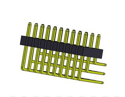 TIPO de ángulo recto 3*2 PIN To 3*40PIN H=2.00MM de la fila triple de Pin Header Connector 2.00m m