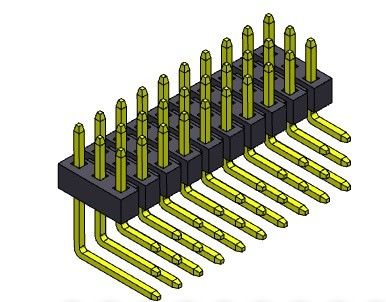 TIPO de ángulo recto 3*2 PIN To 3*40PIN H=2.00MM de la fila triple de Pin Header Connector 2.00m m