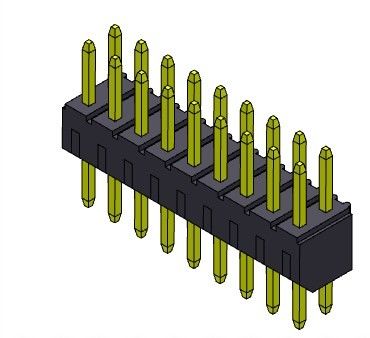 TIPO dual de la inmersión de la fila del conector del jefe del PWB de 2.00m m - 2 *2 PIN To 2*40PIN H=4.00MM