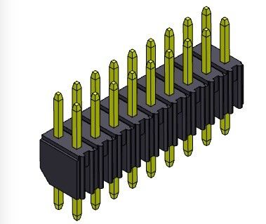 TIPO dual de la inmersión de la fila del conector del jefe del PWB de 2.00m m - 2 *2 PIN To 2*40PIN H=4.00MM