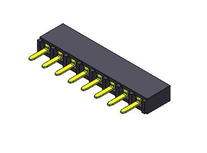 TIPO 1 femenino *2 PIN To 1*40PIN H=5.00mm de la inmersión de la fila del conector 2.54m m del jefe solo
