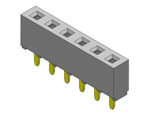 TIPO 1 femenino *2 PIN To 1*40PIN H=5.00mm de la inmersión de la fila del conector 2.54m m del jefe solo