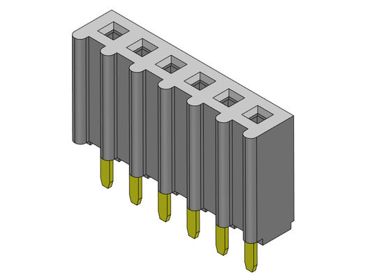 TIPO 1 femenino *2 PIN To 1*40PIN H=8.50mm de la inmersión de la fila del conector 2.54m m del jefe solo