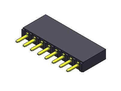 TIPO 1 femenino *2 PIN To 1*40PIN H=8.50mm de la inmersión de la fila del conector 2.54m m del jefe solo