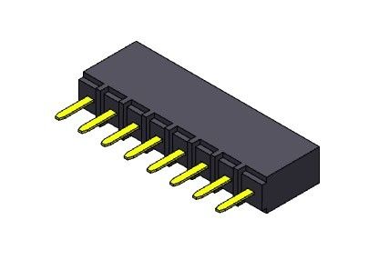 TIPO 1 femenino *2 PIN To 1*40PIN H=6.80mm de la inmersión de la fila del conector 2.54m m del jefe solo
