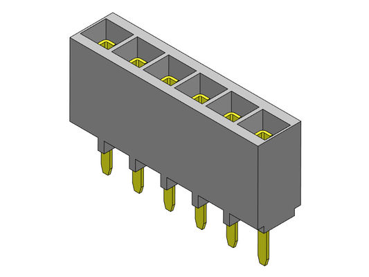 TIPO 1 femenino *2 PIN To 1*40PIN H=6.80mm de la inmersión de la fila del conector 2.54m m del jefe solo