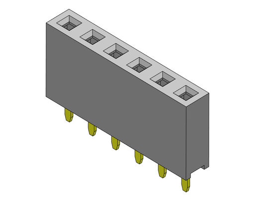 TIPO 1 femenino *2 PIN To 1*40PIN H=7.10mm de la inmersión de la fila del conector 2.54m m del jefe solo