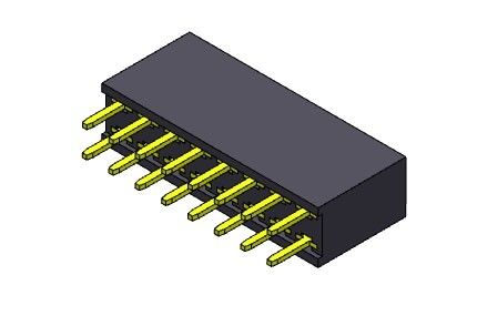 TIPO dual femenino de la inmersión de la fila del conector 2.54m m del jefe - 2 *2 PIN To 2*40PIN H=8.50mm