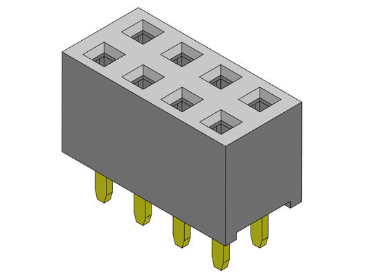 TIPO dual femenino de la inmersión de la fila del conector 2.54m m del jefe - 2 *2 PIN To 2*40PIN H=5.65mm