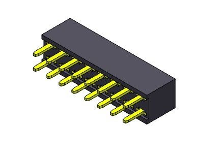 TIPO dual femenino de la inmersión de la fila del conector 2.54m m del jefe - 2 *2 PIN To 2*40PIN H=5.65mm