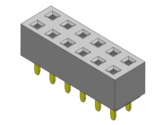 TIPO dual femenino de la inmersión de la fila del conector 2.54m m del jefe - 2 *2 PIN To 2*40PIN H=5.00mm