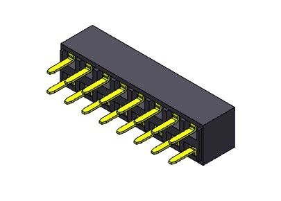 TIPO dual femenino de la inmersión de la fila del conector 2.54m m del jefe - 2 *2 PIN To 2*40PIN H=5.00mm