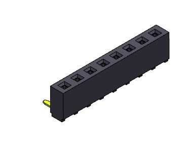 TIPO 1 de ángulo recto femenino *2 PIN To 1*40PIN H=5.00mm de la inmersión del conector 2.54m m del jefe