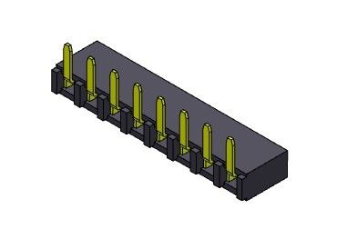 TIPO 1 de ángulo recto femenino *2 PIN To 1*40PIN H=5.00mm de la inmersión del conector 2.54m m del jefe