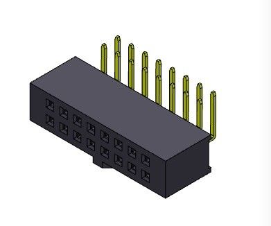 TIPO YA MONTADO Pin Connector femenino de la fila dual 2,54 milímetros 2*2 PIN To 2*40PIN H=8.50mm