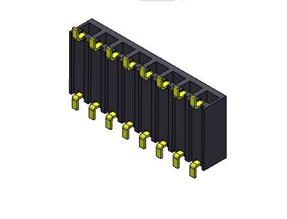 TIPO 1 femenino *2 PIN To 1*40PIN H=3.40mm de SMT de la entrada de la fila del conector 2.54m m del jefe solo