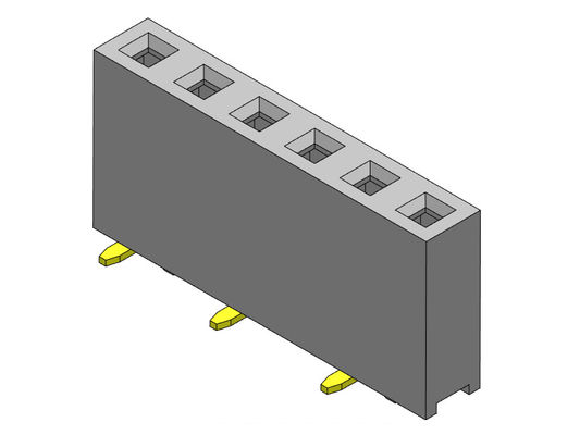 TIPO 1 femenino *2 PIN To 1*40PIN H=7.50mm de SMT de la fila del conector 2.54m m del jefe solo