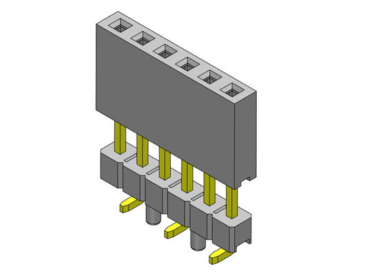 Tipo 1 elevado fila femenina *2 PIN To 1*40PIN de SMT del ajuste de prensa del conector 2.54m m del jefe sola