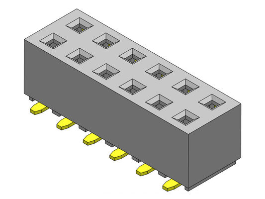 TIPO dual femenino de SMT de la fila del conector 2.54m m del jefe - 2 *2 PIN To 2*40PIN H=5.00mm