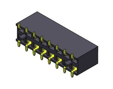 TIPO dual femenino de SMT de la fila del conector 2.54m m del jefe - 2 *2 PIN To 2*40PIN H=7.10mm