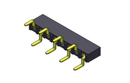 TIPO 1 dual *2 PIN To 1*40PIN H=5.00mm de la entrada del jefe fila femenina del conector 2.54m m de la sola