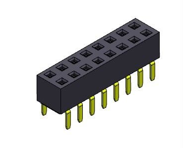 TIPO dual de la entrada del jefe de la fila dual femenina del conector 2.54m m - 2 *2 PIN To 2*40PIN H=5.00mm