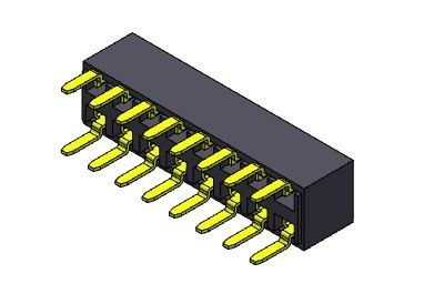 TIPO dual de la entrada del jefe de la fila dual femenina del conector 2.54m m - 2 *2 PIN To 2*40PIN H=5.00mm