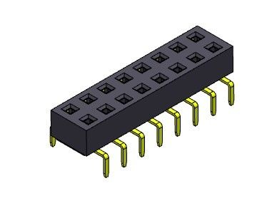 TIPO dual de la entrada del jefe de la fila dual femenina del conector 2.54m m - 2 *2 PIN To 2*40PIN H=3.00mm