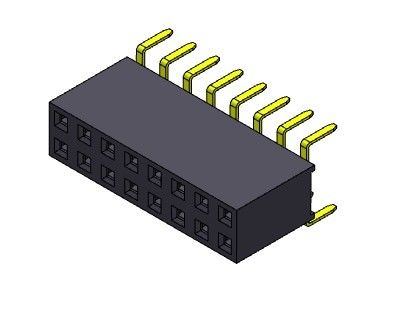 entrada dual Pin Female Header Connector 2*2 PIN To 2*40PIN de la fila dual de 2.54m m