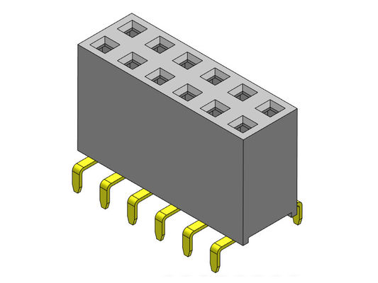 entrada dual Pin Female Header Connector 2*2 PIN To 2*40PIN de la fila dual de 2.54m m