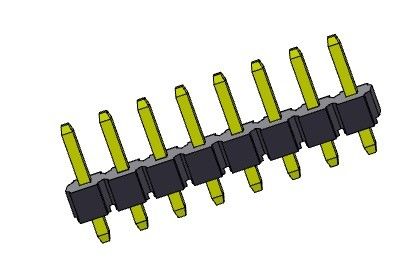 Solo TIPO 1 *2 PIN To 1*24PIN H=3.18MM de la inmersión de la fila de Pin Header Connector 3.96m m