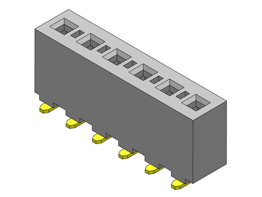 conector dual 2*2 PIN To 2*24PIN H 8.89m m del jefe del PWB de SMT de la fila de 3.96m m